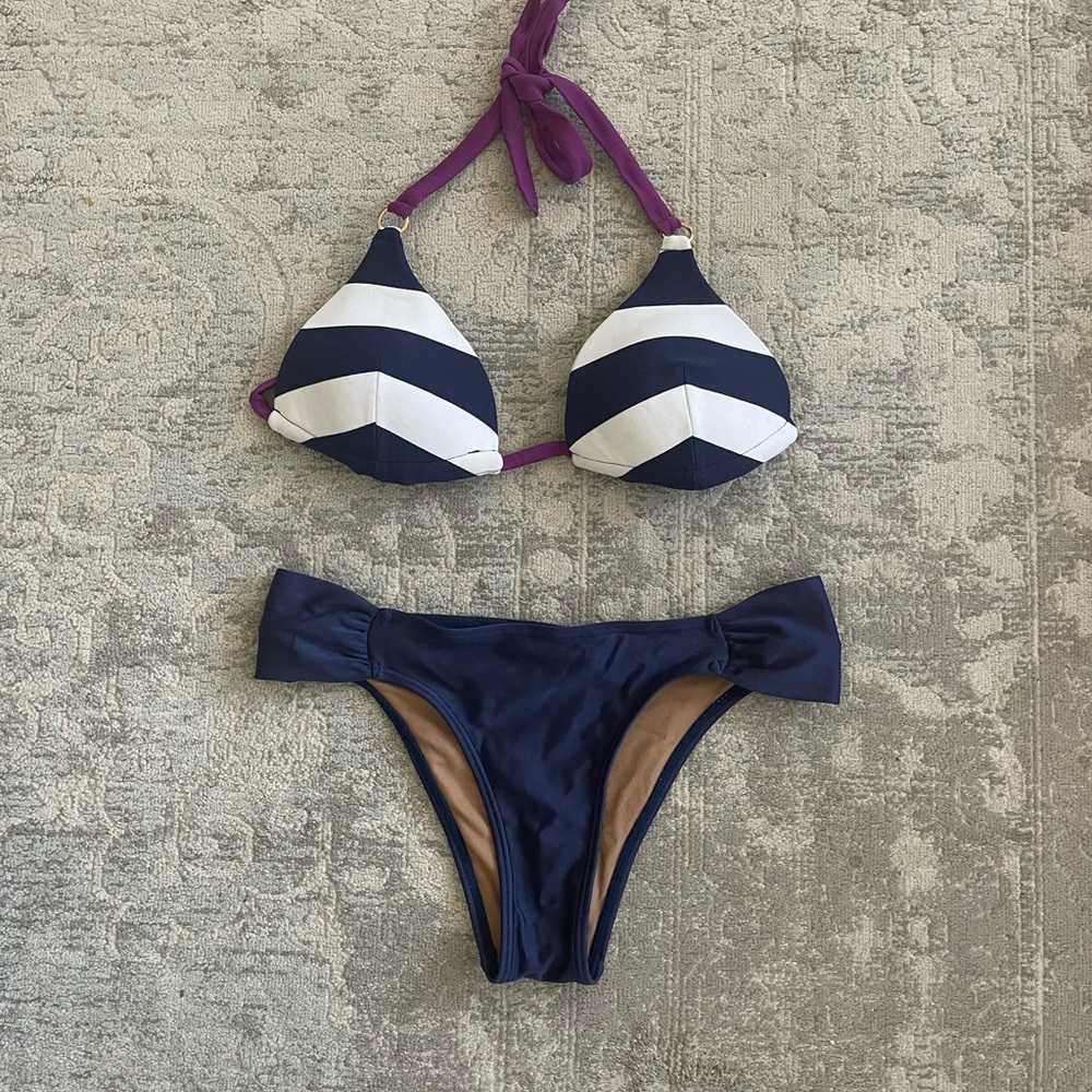 Cia Marítima bikini/ Navy, White and Purple